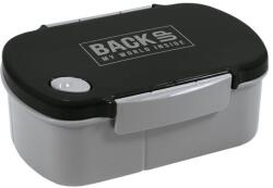 DERFORM BackUp műanyag csatos uzsonnás doboz - Fekete (SB7B56)