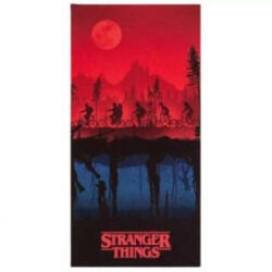 Carbotex Stranger Things: Árnyékok fürdőlepedő, pamut - 70 x 140 cm (STR213002-R-1) (STR213002-R-1)