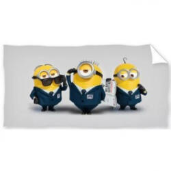 Carbotex Minyonok: Minyonok öltönyben fürdőlepedő, pamut - 70 x 140 cm (MINION235018-R) - aqua