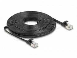 Delock RJ45 lapos patch kábel apa - apa Cat. 6A U/FTP 10 m fekete (81169)
