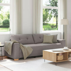vidaXL kanapé Taupe Textil, Fa Közepes Tartós Taupe kanapé (VD4105094)