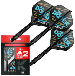 Target Fluturas si tija darts Target K-Flex Phil Taylor, fluturas tip no2 si tija lunga (TRG410146)