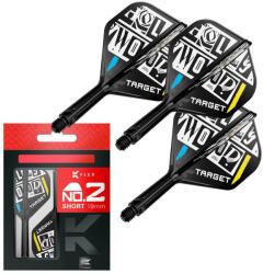 Target Fluturas si tija darts Target K-Flex Chris Dobey, fluturas tip no2 si tija scurta (TRG410126)
