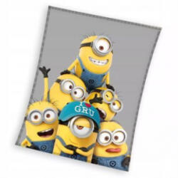 Carbotex Minyonok: Együtt a csapat takaró - koral, 150 x 200 cm (MINION235037-KOC) (MINION235037-KOC)