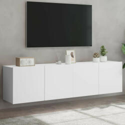 vidaXL 2 db fehér falra szerelhető TV-szekrény 80 x 30 x 41 cm (VD836953)