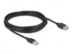 Delock EASY USB 2.0 Type-A -> Type-A kábel 5m fekete (81515) (81515)
