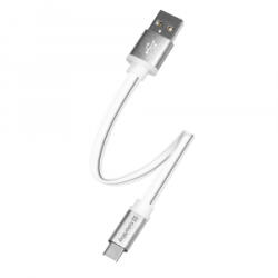 ColorWay USB-A - Type-C adat- és töltőkábel 25cm fehér (CW-CBUC001-WH)