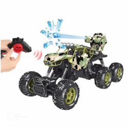  1: 8 méretarányú harci terepjáró - vízibomba kilövővel és 2.4 Ghz távirányítóval - 53 x 26 x 25 cm