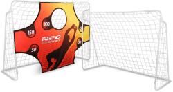 NeoSport Focikapu céltábla szőnyeggel 245x155x80cm - Fehér, Piros (1455)