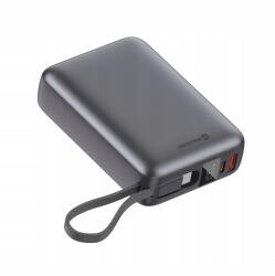 SWISSTEN Power Bank 20 000 mAh 45W beépített Usb-c kábellel fekete (8595217490833)