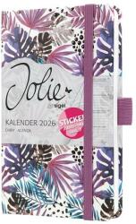Sigel Naptár, A6, heti, 2026, kemény borító, SIGEL Jolie, Violet Jungle Fever