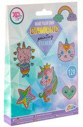 Grafix Készítse el saját Matricáit 12 db-os Diy kreatív készlet diamond painting (200035)