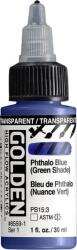 Golden Artist Colors High Flow Akril festék Transparent Phthalo Blue (Green Shade) 30 ml 1 db (0008559-1)