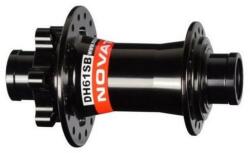 NovaTec DH61SB DH első kerékagy, 36H, tárcsafékes, átütőtengelyes (20 mm), ipari csapágyas, fekete
