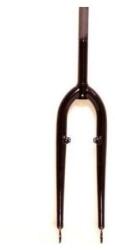 VeloGo 26-os merev villa, 1 colos (22, 2 mm-es belsejű), nyakkal (25, 4 x 240 mm), acél, fekete