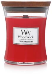 WoodWick Crimson Berries Közepes Gyertya - gyertyakvilaga