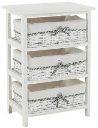 4-Home Comoda Ruby 3 alb, 40 x 57 x 29 cm