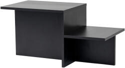Hanah Home Măsuță de conferință Harmony Wood Black, negru Masa de cafea
