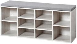 KESPER 15931 Suport pentru pantofi cu scaun, alb, 103, 5 x 48 x 29, 5 cm Pantofar