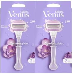 Venus Gillette Venus ComfortGlide Breeze női borotva + borotvabetét (2 db)