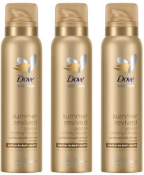 Dove Summer Revived önbarnító hab közepes-sötét árnyalatú bőrre (3x150 ml) + ajándék hajpánt
