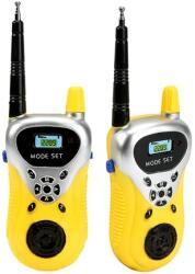 Gyerek walkie-talkie készlet, 2 db, 100 m hatótáv, sárga (AG490)