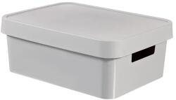 Curver Infinity tárolódoboz tetővel, 11 l, szürke, 36×27×14 cm (50365)