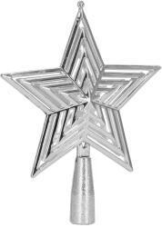 SPRINGOS ezüst csillag dísz, 18, 5 cm, törhetetlen design (CA0788)