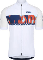 Keada Sports Férfi rövid ujjú kerékpáros mez - Signal Three 2XL fehér