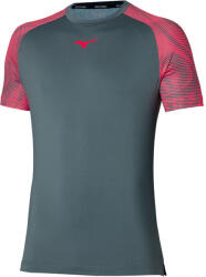 Mizuno Charge Shadow Tee Turbulence Férfipóló XL