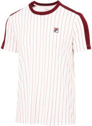 Fila T-Shirt Stripes Jascha 2 White Alyssum/Cabernet Férfipóló XL