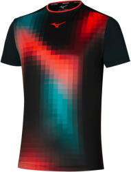 Mizuno Frontier Shadow Graphic Tee M Black Férfipóló XL