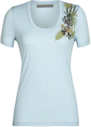Icebreaker Tech Lite II SS Scoop Tee Fabulous Fer Haze Női póló L