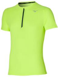 Mizuno Trail DryAeroFlow Tee Neolime Férfipóló M