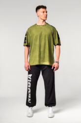 Nebbia Washed-off Oversized T-shirt LIFTING CLUB Green Férfipóló M