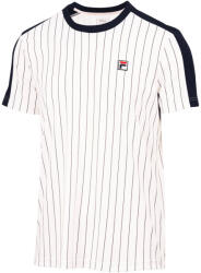 Fila T-Shirt Stripes Jascha 2 White Alyssum Stripes Férfipóló M