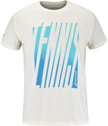 Babolat Exercise Message Tee Men Cannoli Cream Férfipóló L