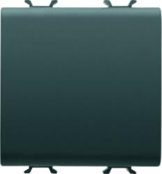 Gewiss Intrerupator cap cruce 1P 250V ac - QUICK WIRING TERMINALS - 16AX - NEUTRAL - 2 MODULES - BLACK - CHORUS (GW12101F)