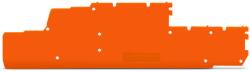 Wago End and intermediate plate; 1 mm thick; gray (870-148)