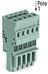 Wago 1-conductor female plug; 4 mm2; 14-pole; 4, 00 mm2; gray (769-114)