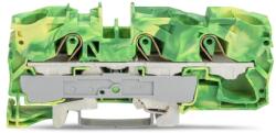 Wago 3-conductor ground terminal block; 16 mm2; suitable for Ex e II applications; side and center marking; for DIN-rail 35 x 15 and 35 x 7.5; Push-in CAGE CLAMP®; 16, 00 mm2; green-yellow (2016-1307)