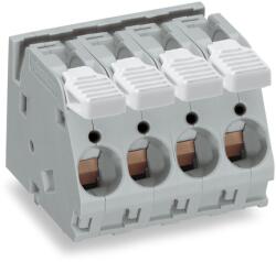 Wago PCB terminal block; lever; 16 mm2; Pin spacing 10 mm; 3-pole; CAGE CLAMP®; commoning option; 16, 00 mm2; gray (2716-153)