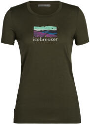 Icebreaker Tech Lite II SS Tee Trailhead Loden Női póló M