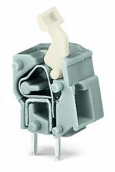 Wago Stackable PCB terminal block; push-button; 2.5 mm2; Pin spacing 7.5/7.62 mm; 1-pole; CAGE CLAMP®; commoning option; 2, 50 mm2; dark gray (257-852)