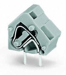 Wago Stackable PCB terminal block; 2.5 mm2; Pin spacing 10/10.16 mm; 1-pole; suitable for Ex-e applications; CAGE CLAMP®; commoning option; 2, 50 mm2; light gray (236-763/999-950)