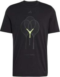 adidas Rackets Graphic Tee Black Férfipóló L