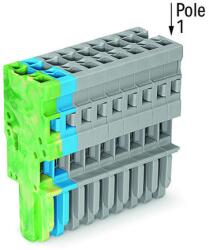 Wago 1-conductor female plug; 4 mm2; 11-pole; 4, 00 mm2; green-yellow, blue, gray (769-111/000-039)