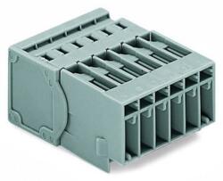 Wago 1-conductor male connector; Snap-in mounting feet; 4 mm2; Pin spacing 5 mm; 3-pole; 4, 00 mm2; gray (769-603/001-000)