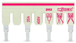 Wago Ready-made staggered jumper; insulated; 2-way (1-3); Nominal current 25 A; with contact lugs broken off at the factory and circuit marking; light gray (2002-473/011-000)