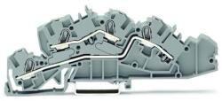 Wago Multilevel installation terminal block; 6 mm2; L/L; Push-in CAGE CLAMP®; 4, 00 mm2; gray (2005-7642)